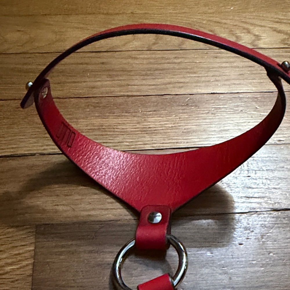 0770 Roxane Red Leather Harness - Picture 9 of 15